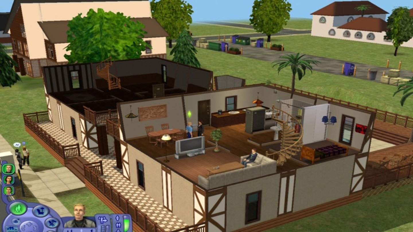 Die Sims 2: Apartment-Leben (2008) Apartment-Leben erschien 2008 und ermöglicht es, mehrere Wohnungen auf einem einzigen Grundstück zu bauen, um die sozialen Kontakte der Sims zu steigern. Nach ihren Eigenschaften werden Sims in unterschiedliche soziale Gruppen aufgeteilt, deren Mitglieder mehr oder weniger gut miteinander auskommen. Magiebegabte Sims können darüber hinaus ihre Mitbewohner verhexen.