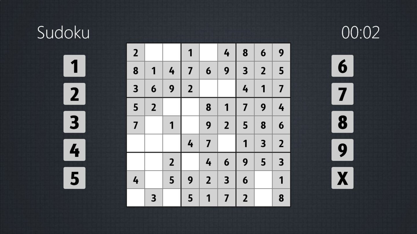 Sudoku Natürlich darf auch das Zahlenrätsel Sudoku nicht fehlen.