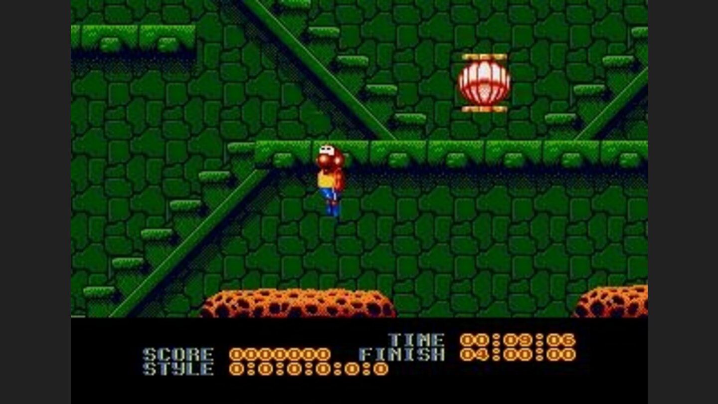 The Bouncy Castle - trampolining, with points to be earned by hitting the shells