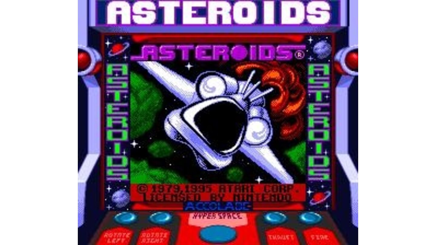Asteroids Title Screen (Super Game Boy)