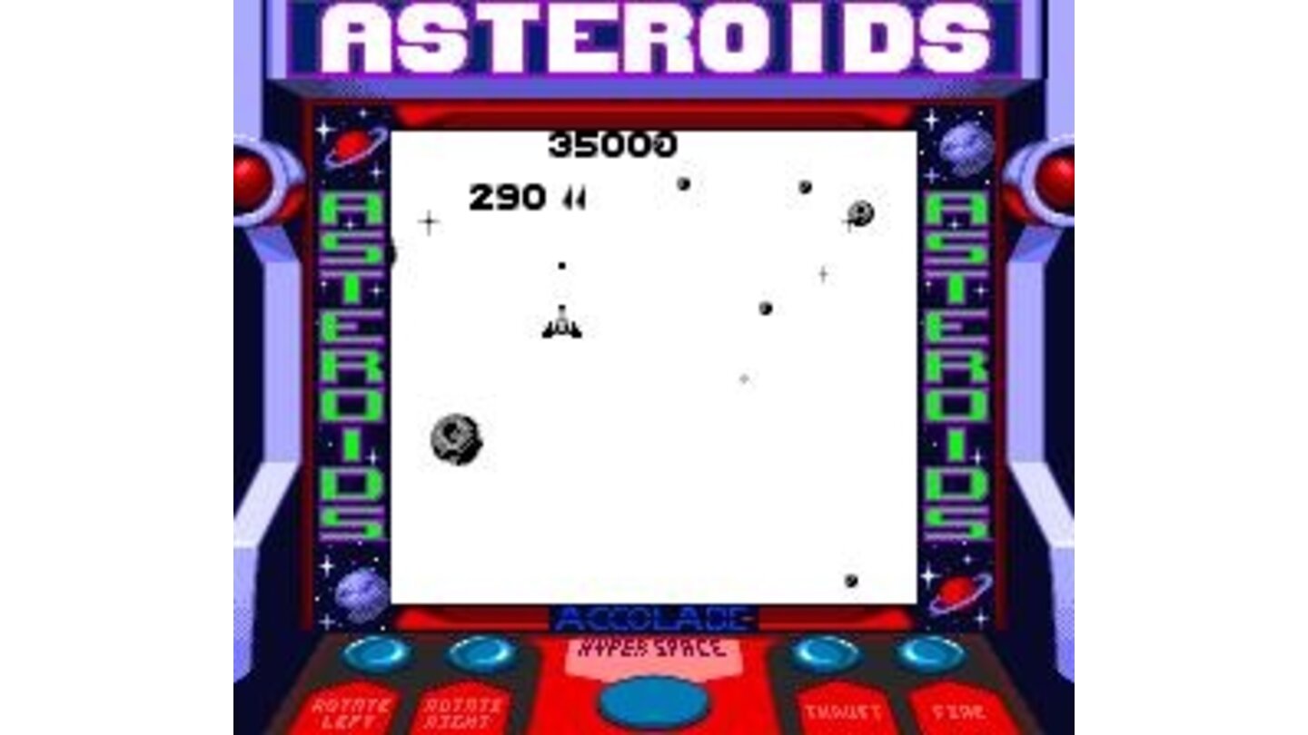 Asteroids Game Play (Super Game Boy)