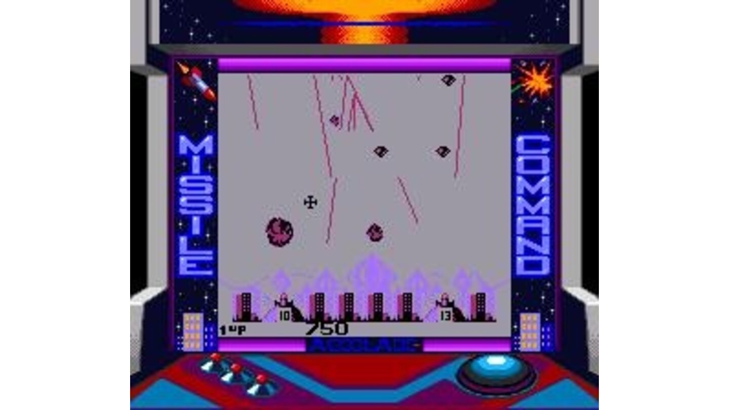 Missile Command Game Play (Super Game Boy)