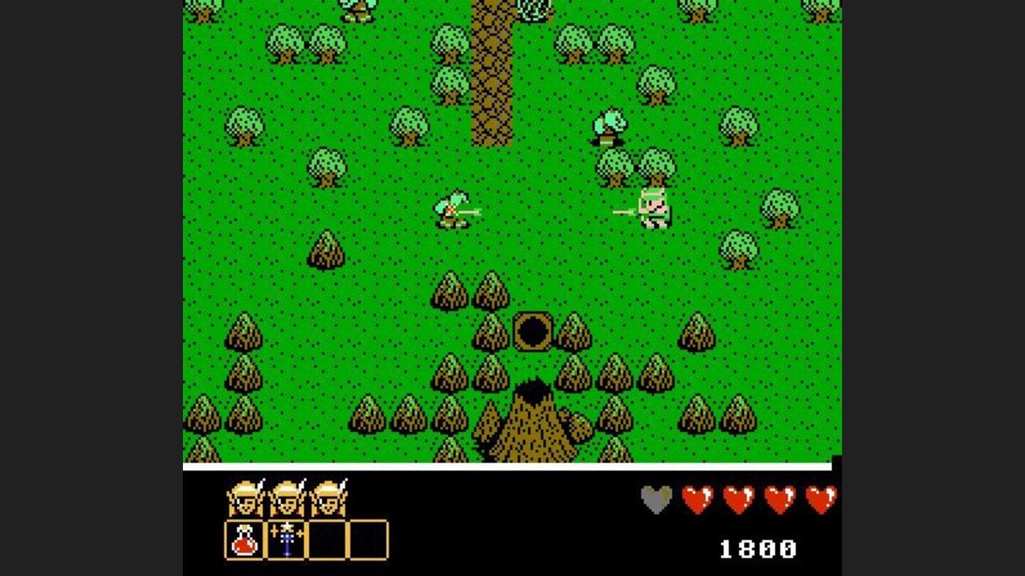 Shooting arrows at an enemy.