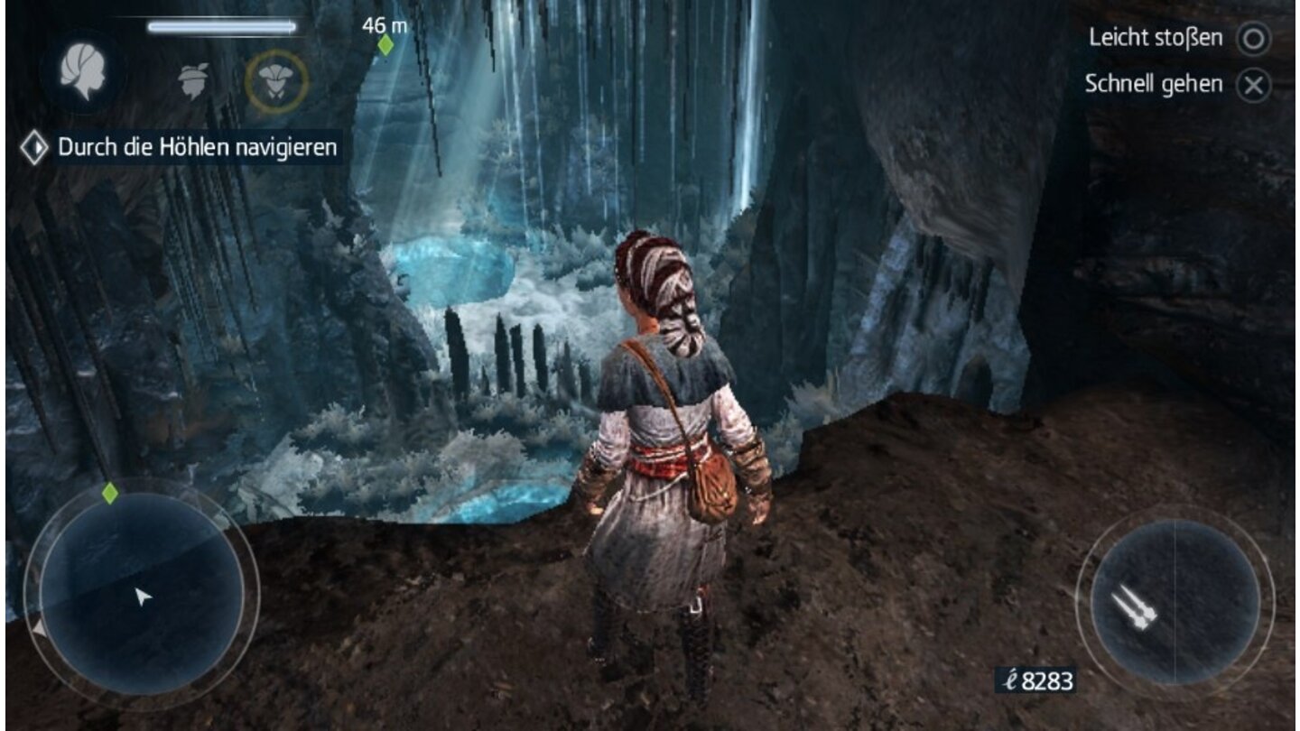 Assassin's Creed 3: LiberationAuf eurer Reise verschlägt es euch auch in die hübsche Höhlenwelt von Mexiko.