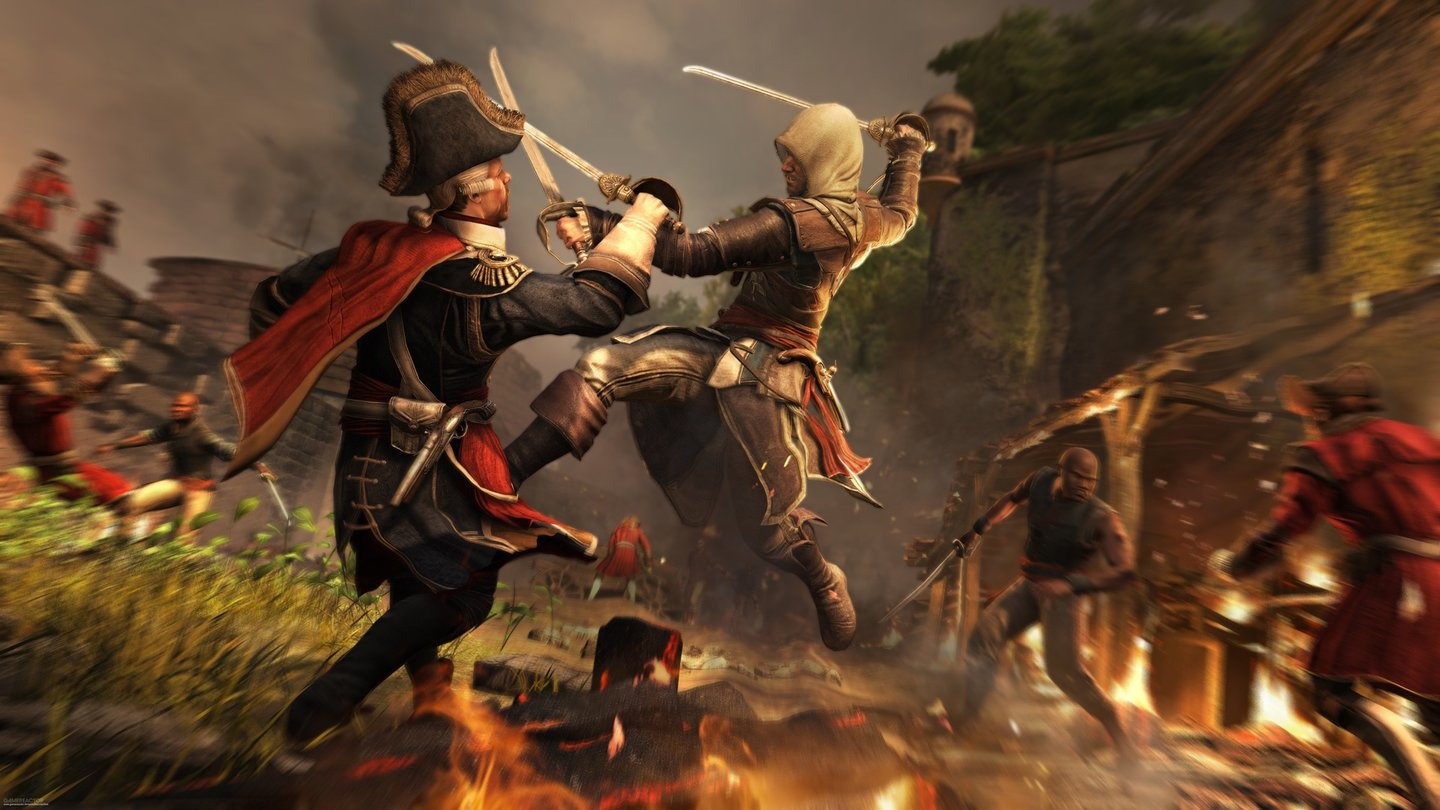 Assassin's Creed 4: Black Flag
Spielbar: ja - Stand: Ubisoft, Halle 6.1: C030, B031, C031, C021, B020, A021, B021, C020
