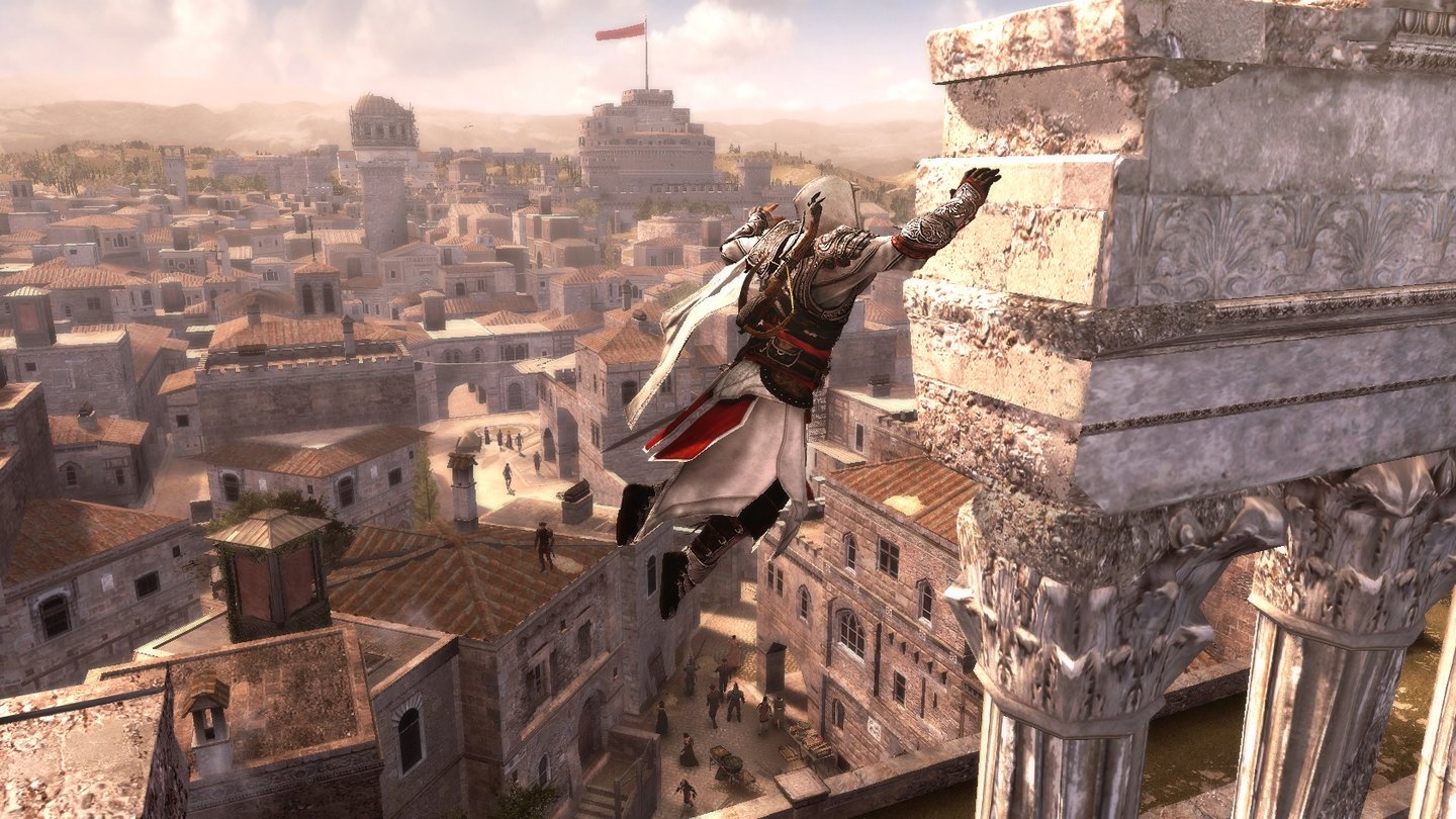 Assassin's Creed: BrotherhoodDie coolen Klettereinlagen gehen gewohnt locker von der Hand und machen wieder jede Menge Spaß.