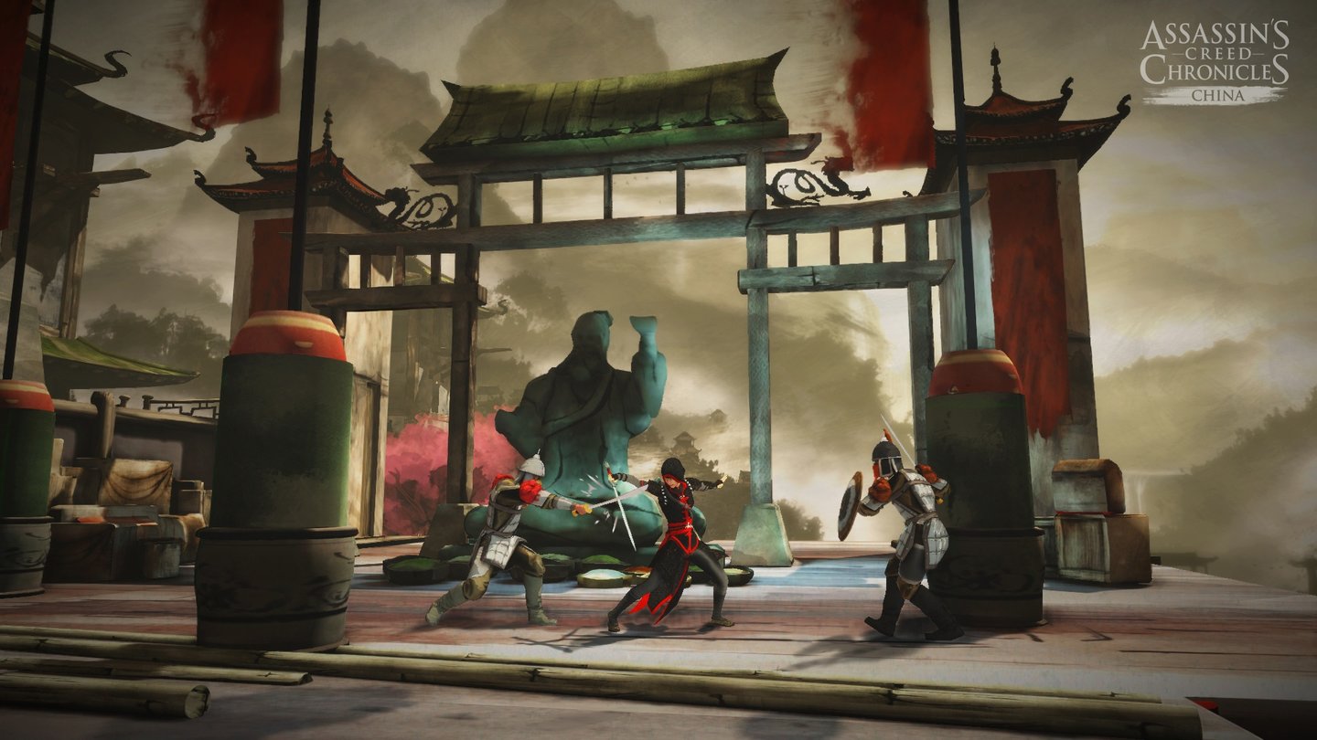 Assassin's Creed Chronicles: ChinaAchtung, Pressebild. Assassin’s Creed: Chronicles ist ein hübsches Spiel, derart chic sieht es in Aktion allerdings nicht aus.