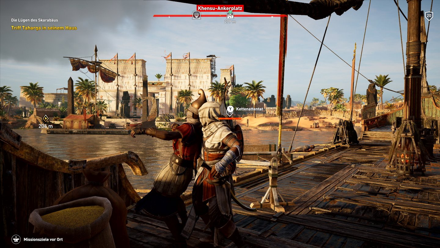 Assassin's Creed: OriginsDie versteckte Klinge löst immer noch viele Probleme und lässt sich in mehreren Stufen aufrüsten.