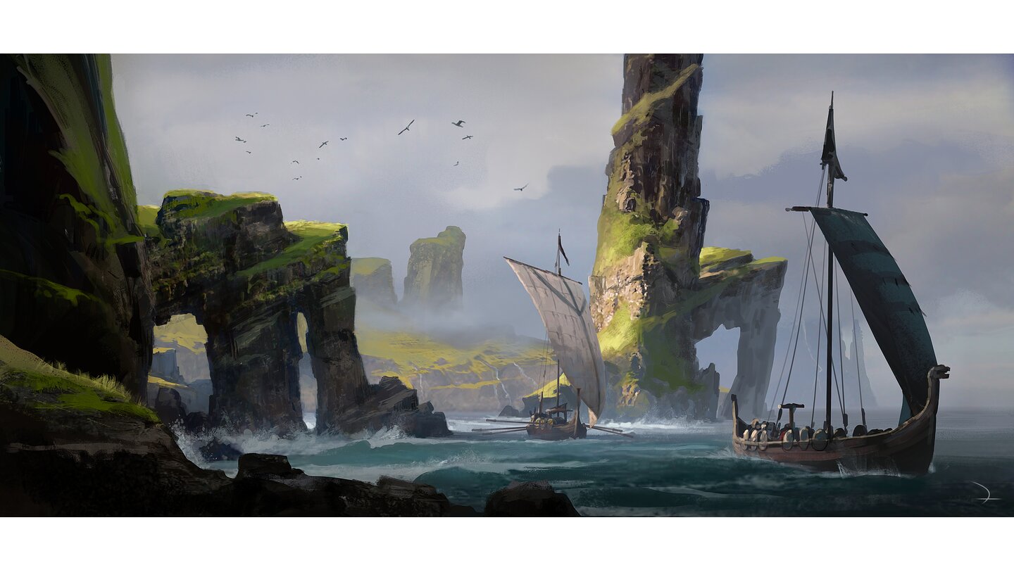 Assassin's Creed: ValhallaMit ihren Langbooten eroberten die Wikinger schon früh das Meer.