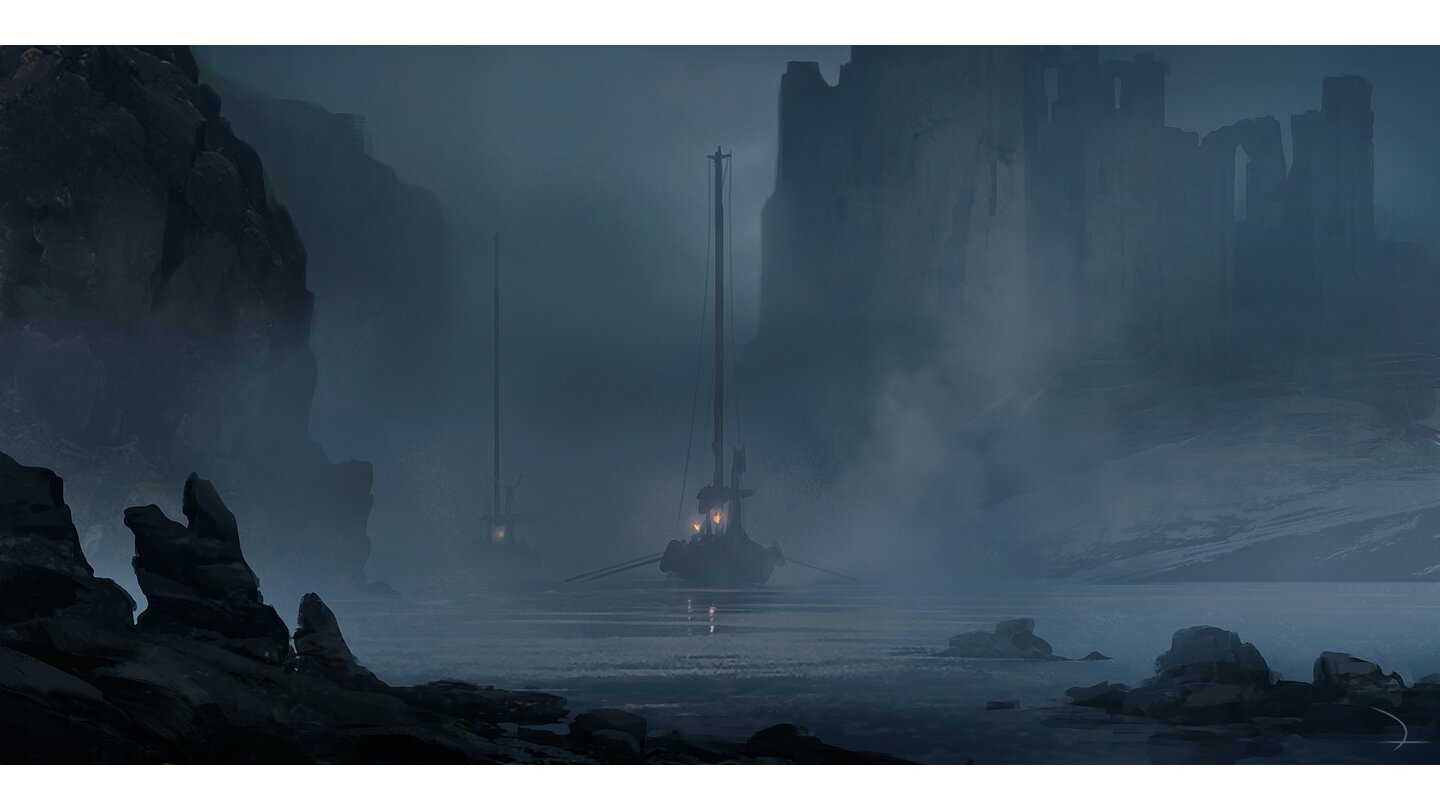 Assassin's Creed: ValhallaEin Meisterassassine weiß natürlich auch, wie er eine Nebelbank benutzt, um ein ganzes Schiff zu verbergen.