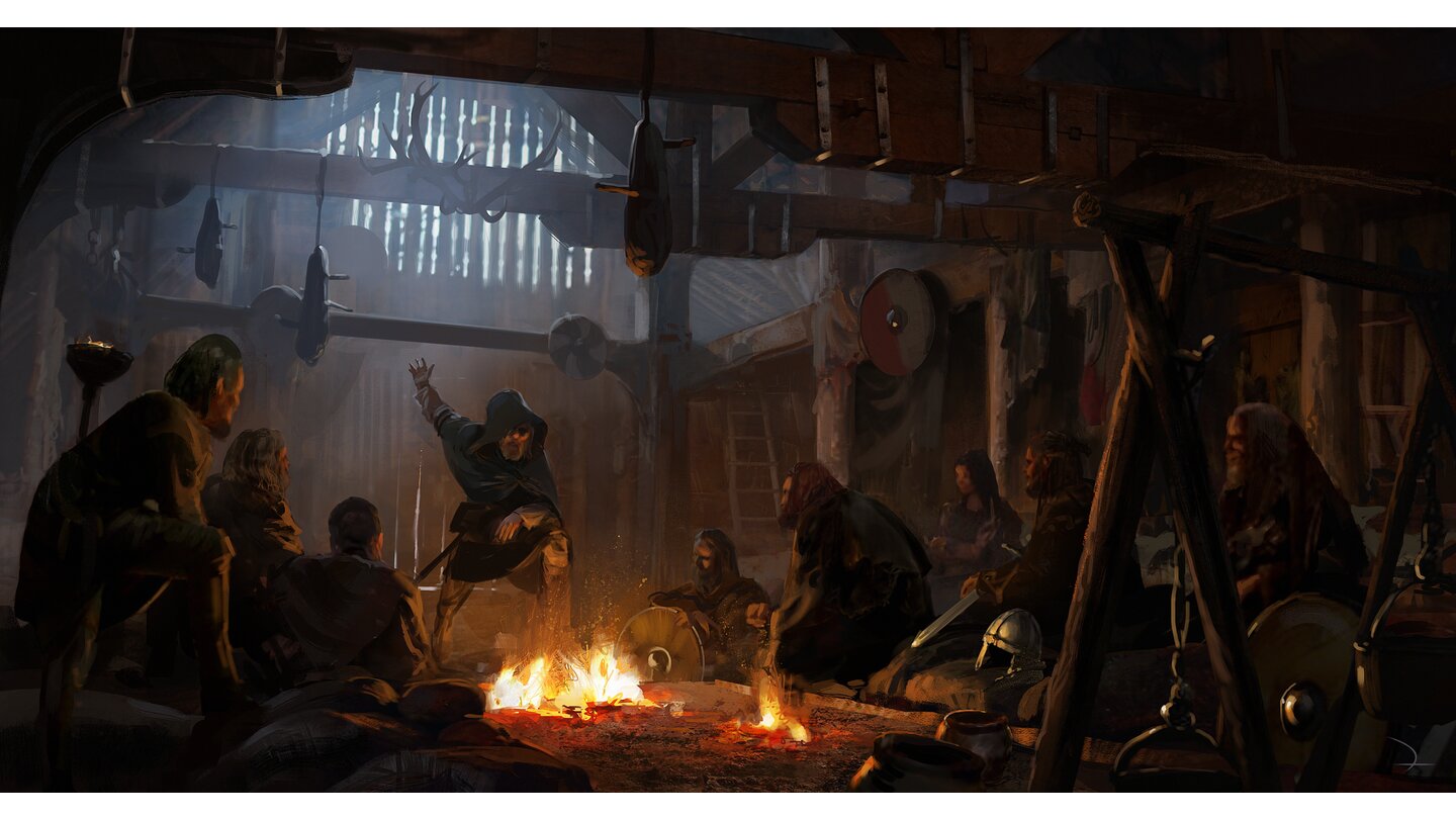 Assassin's Creed: ValhallaWikinger sind nicht nur Plünderer, sondern auch sehr gesellig und offen für Geschichten oder Sagas.