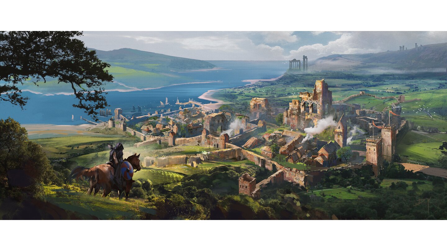 Assassin's Creed: ValhallaDie Städte im Frühmittelalter waren nicht riesen groß. Erwartet daher keine Metropolen.