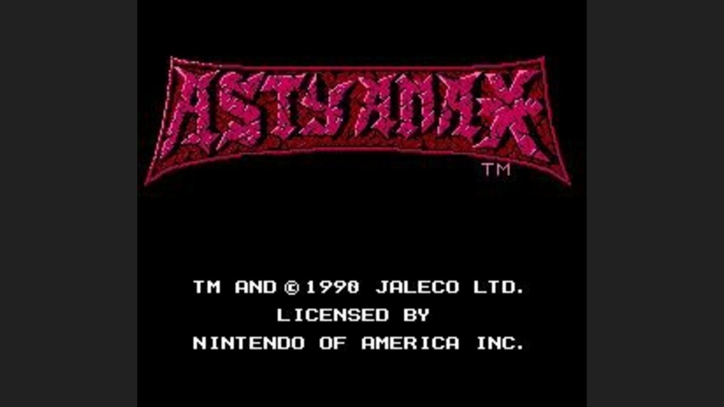 The title screen.
