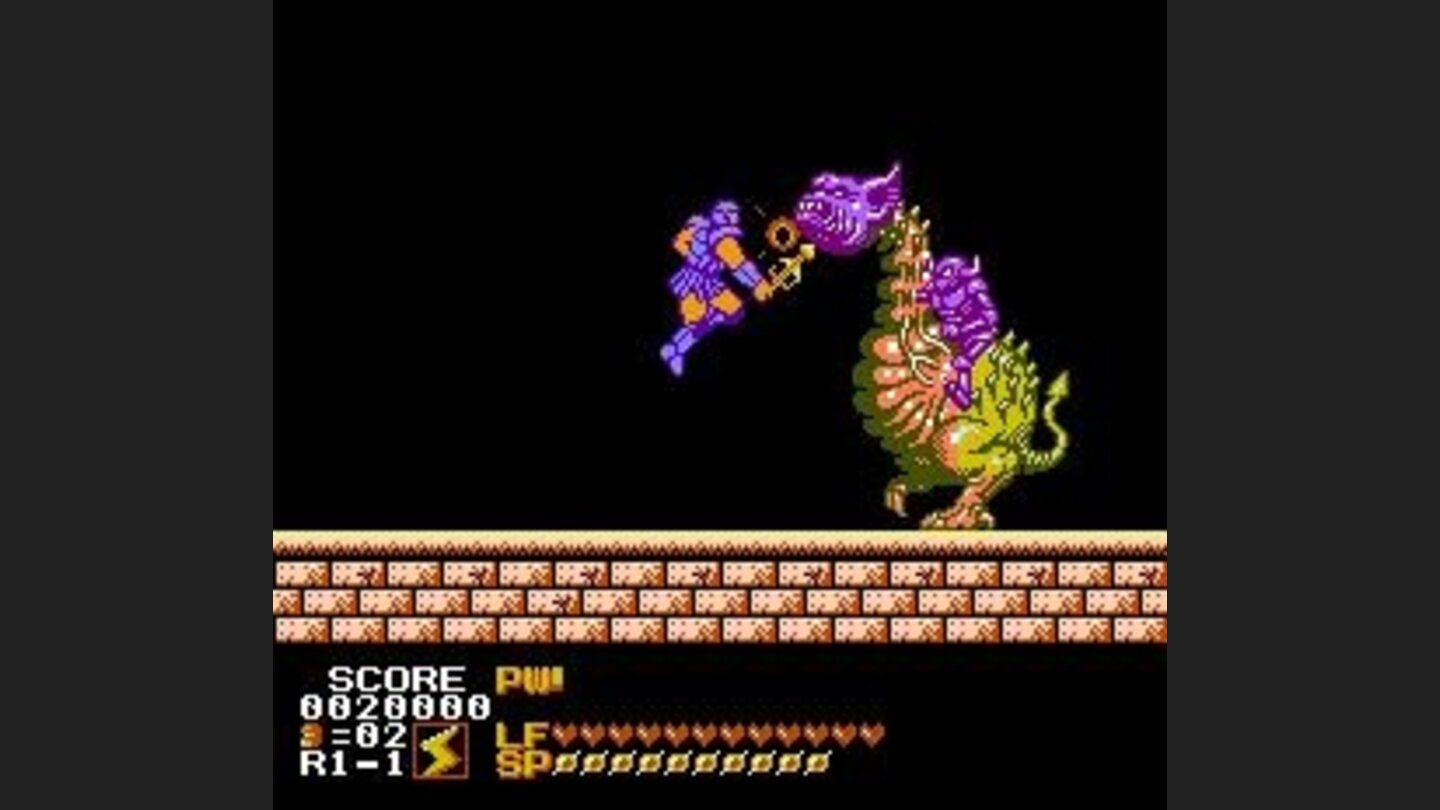 Down with you, beast!