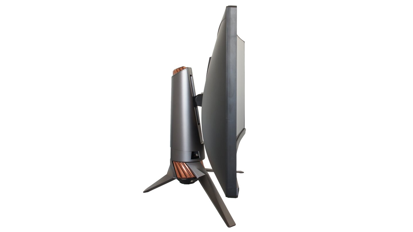 Asus PG348Q - Monitor-Wölbung seitlich betrachtet