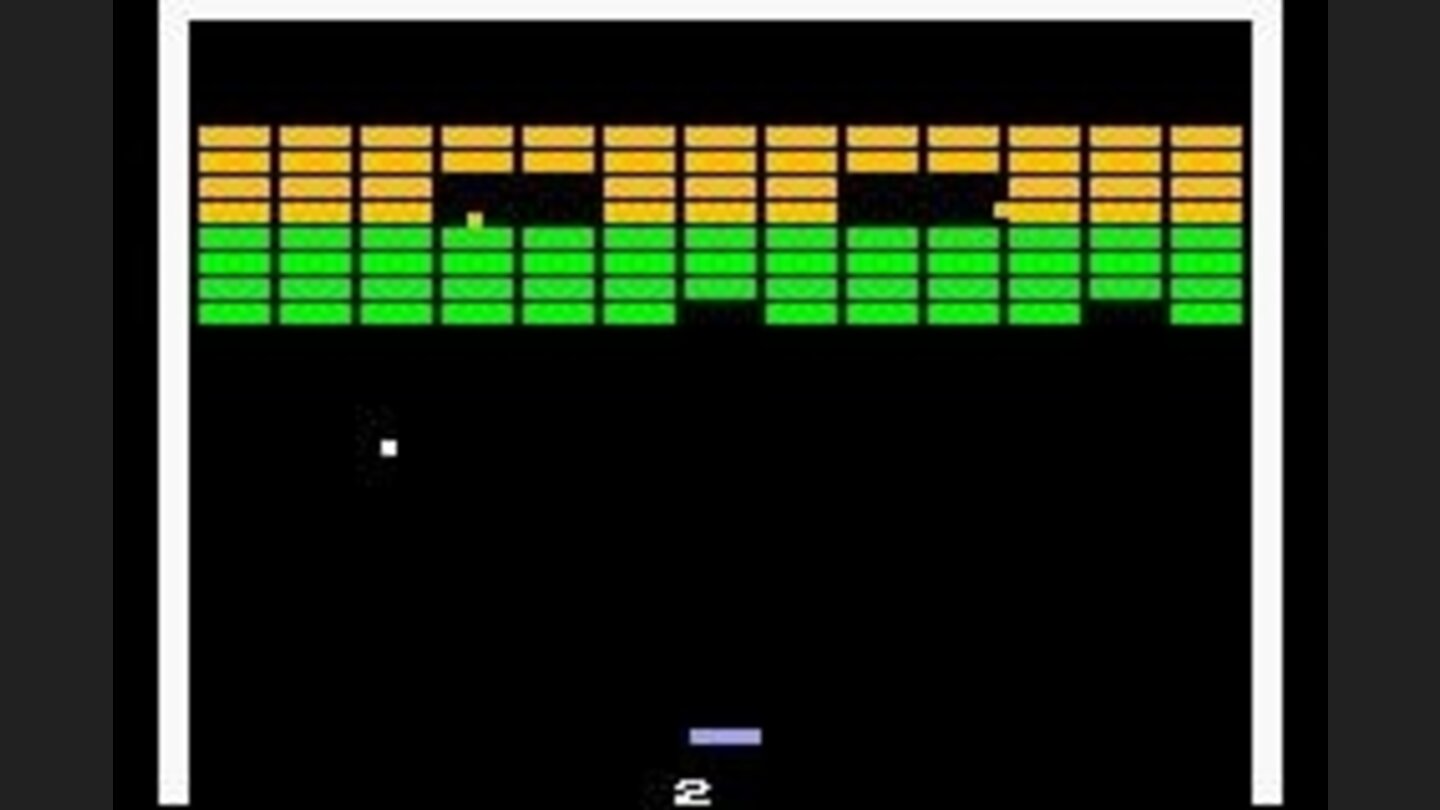 Super Breakout - Break all the blocks ... Open the empty areas to get up to 3 balls on this level