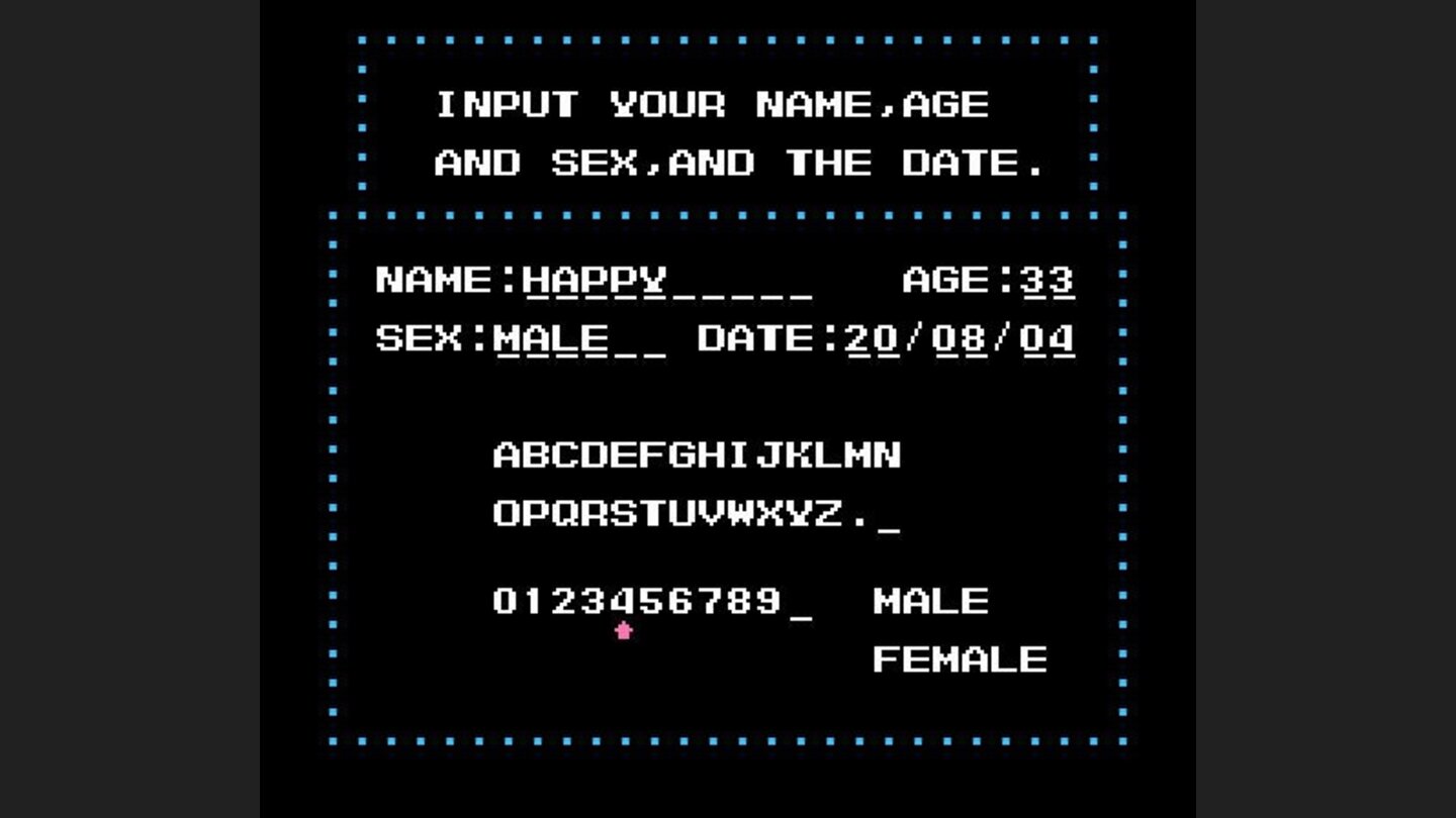 Input user information