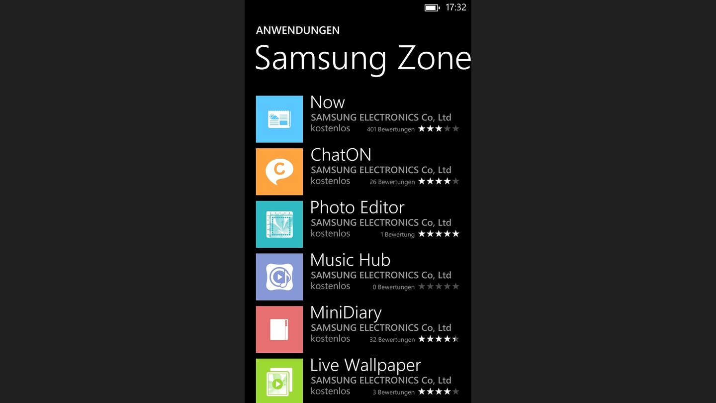 Windows Phone 8 auf dem Samsung Ativ S