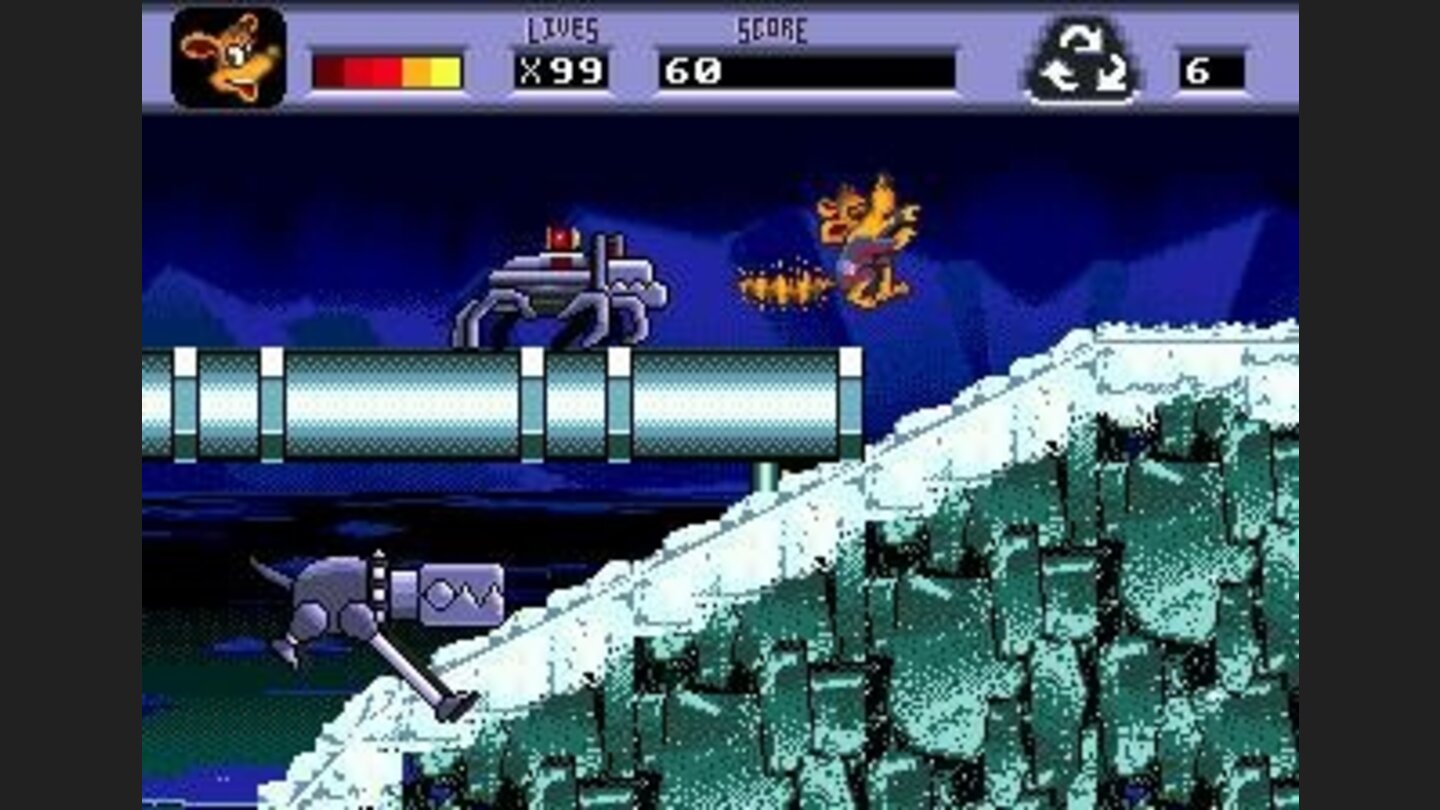 Running away from a mean-looking little robotic vehicle