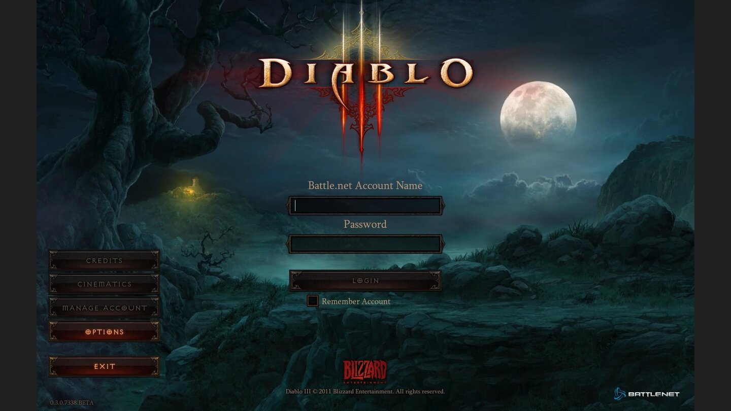 Diablo 3 Beta-PlaythroughZum Spielen von Diablo 3 ist ein aktiver Battle.net-Account erforderlich. Für die Beta muss zudem mindestens ein Blizzard-Spiel mit dem Konto verknüpft sein.