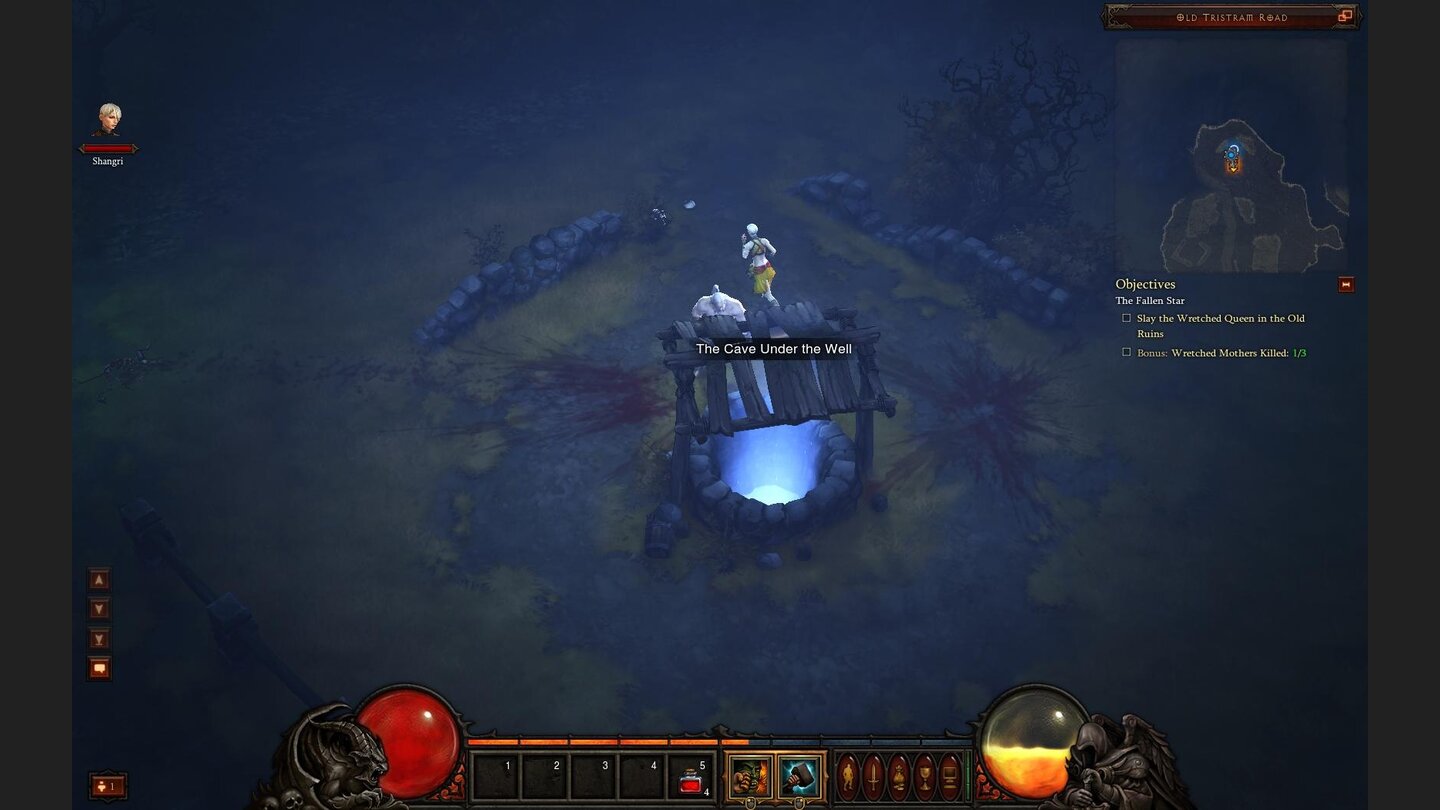 Diablo 3 Beta-PlaythroughDer Großteil der Welt wurde von den Designern per Hand gebaut. Die vielen kleinen Dungeons, wie hier die Höhle unter dem Brunnen, sind allerdings zufallsgeneriert.