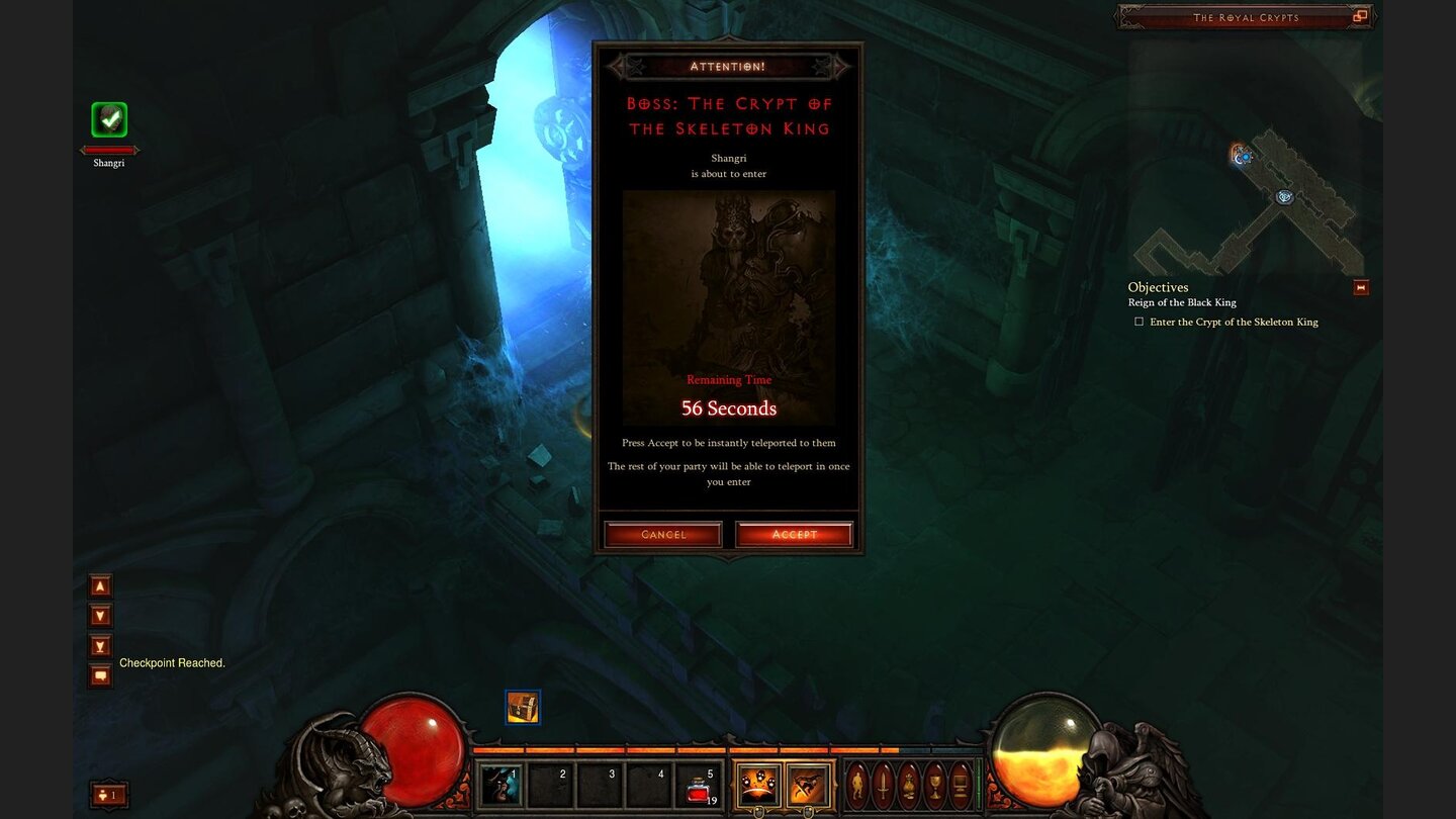 Diablo 3 Beta-PlaythroughWir stehen kurz vor dem Endkampf.