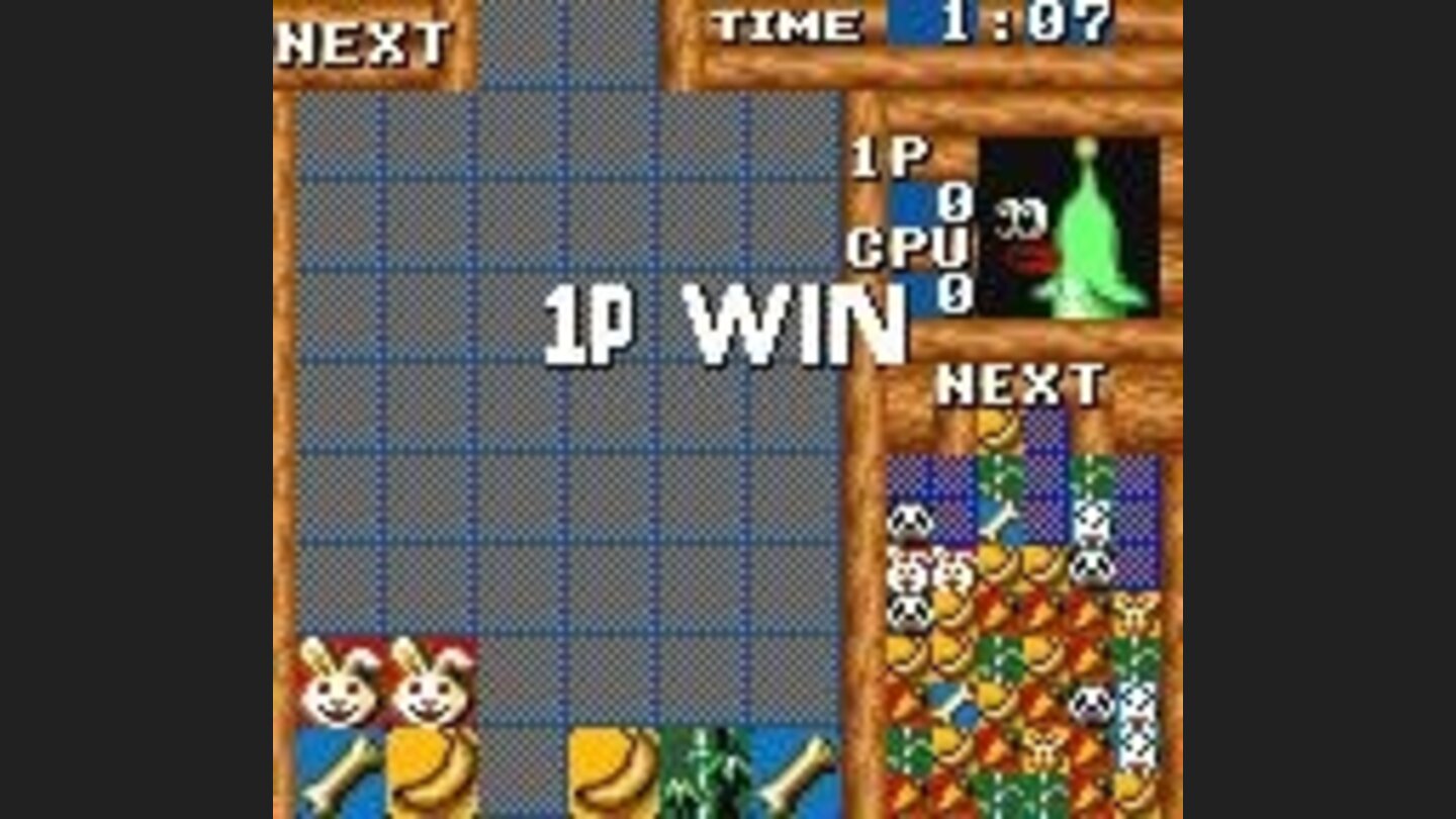 When the opponents screen is filled you win