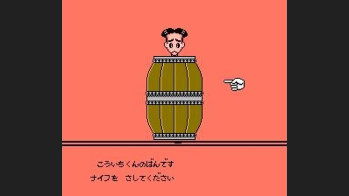 Uh-oh, one of the characters ended in a barrel!