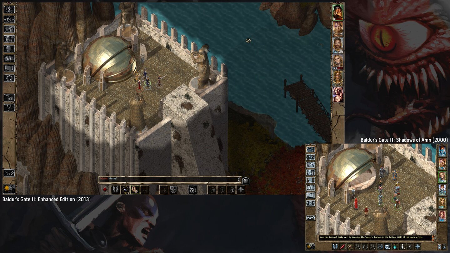 Baldur's Gate 2: Enhanced Edition - Vergleichsbilder mit der Original-Version