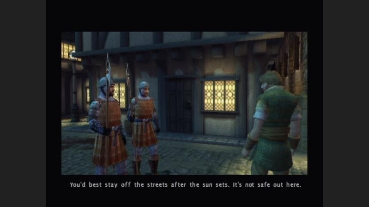 Thanks for the tip. After your introductory mugging, the town guards give you a warning. You dont have to really worry as time doesnt pass in Dark Alliance.