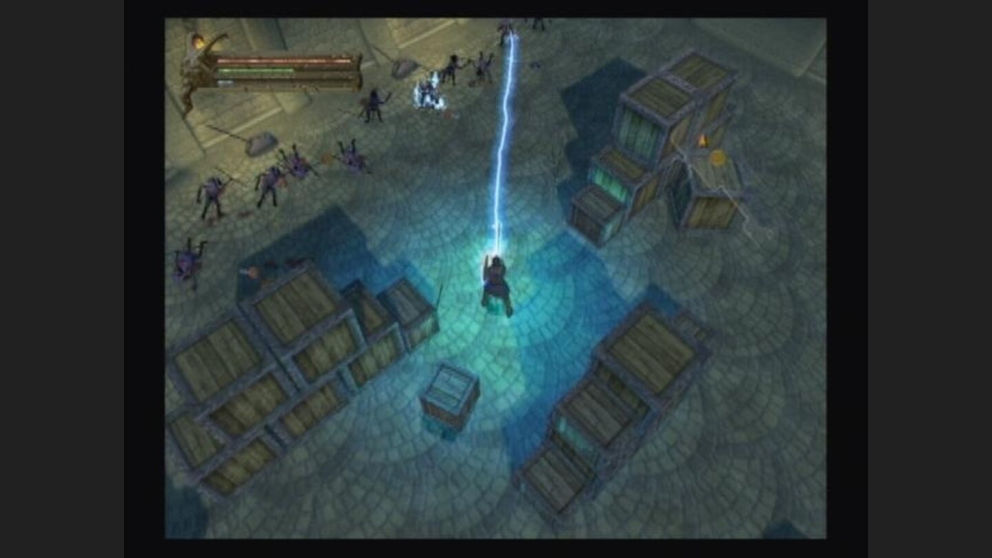 Electrifying. Spells look very pretty...whether or not their effective (like chain lightning here) or not.