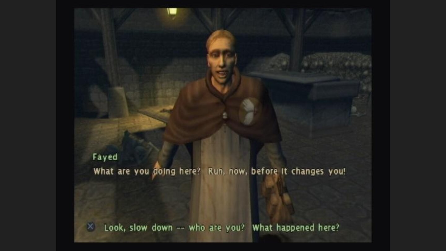 Cam Clarke, Cleric voice for hire. Some quality voice acting appears in Dark Alliance...such as Fayed here, voice by Cam Clarke.