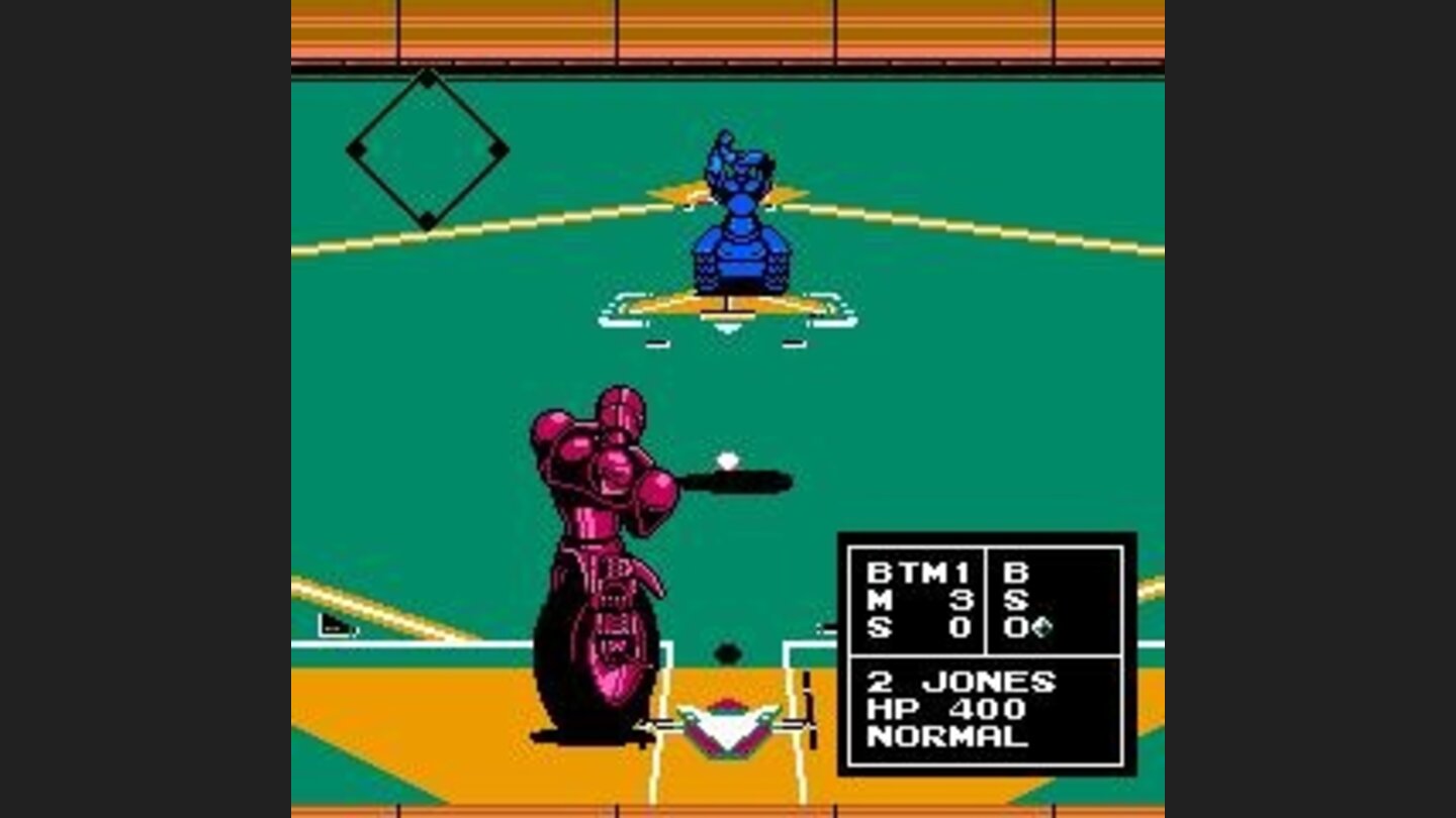 Another motorcycle swings at the ball