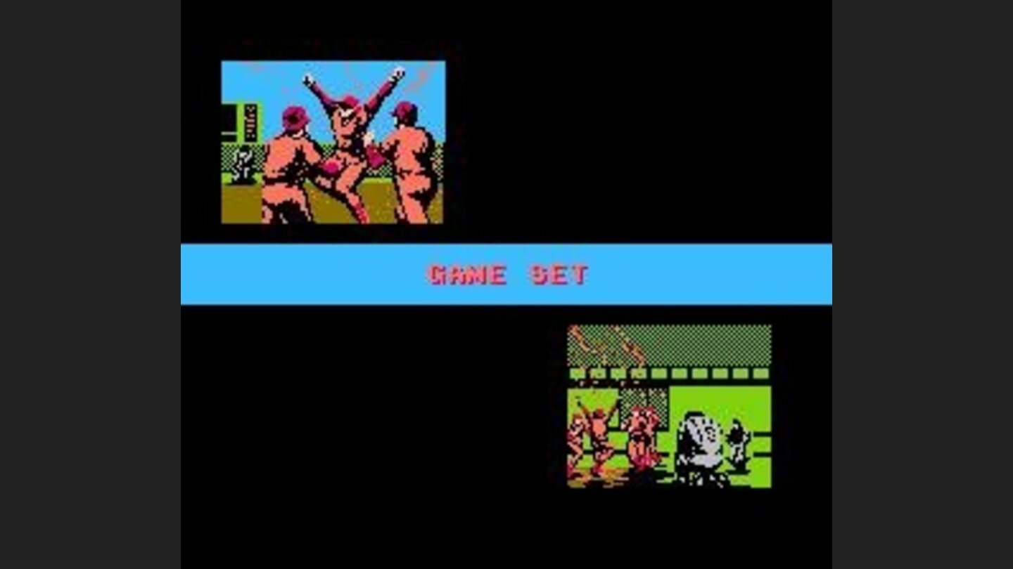 Celebration! The game is mercifully ended early as I get routed by the computer.