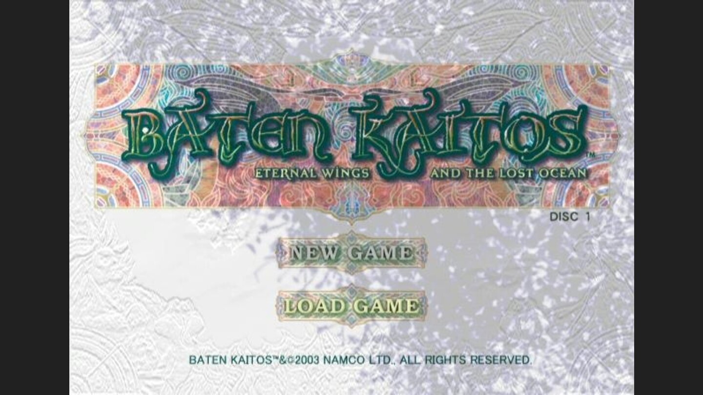 Title and main menu