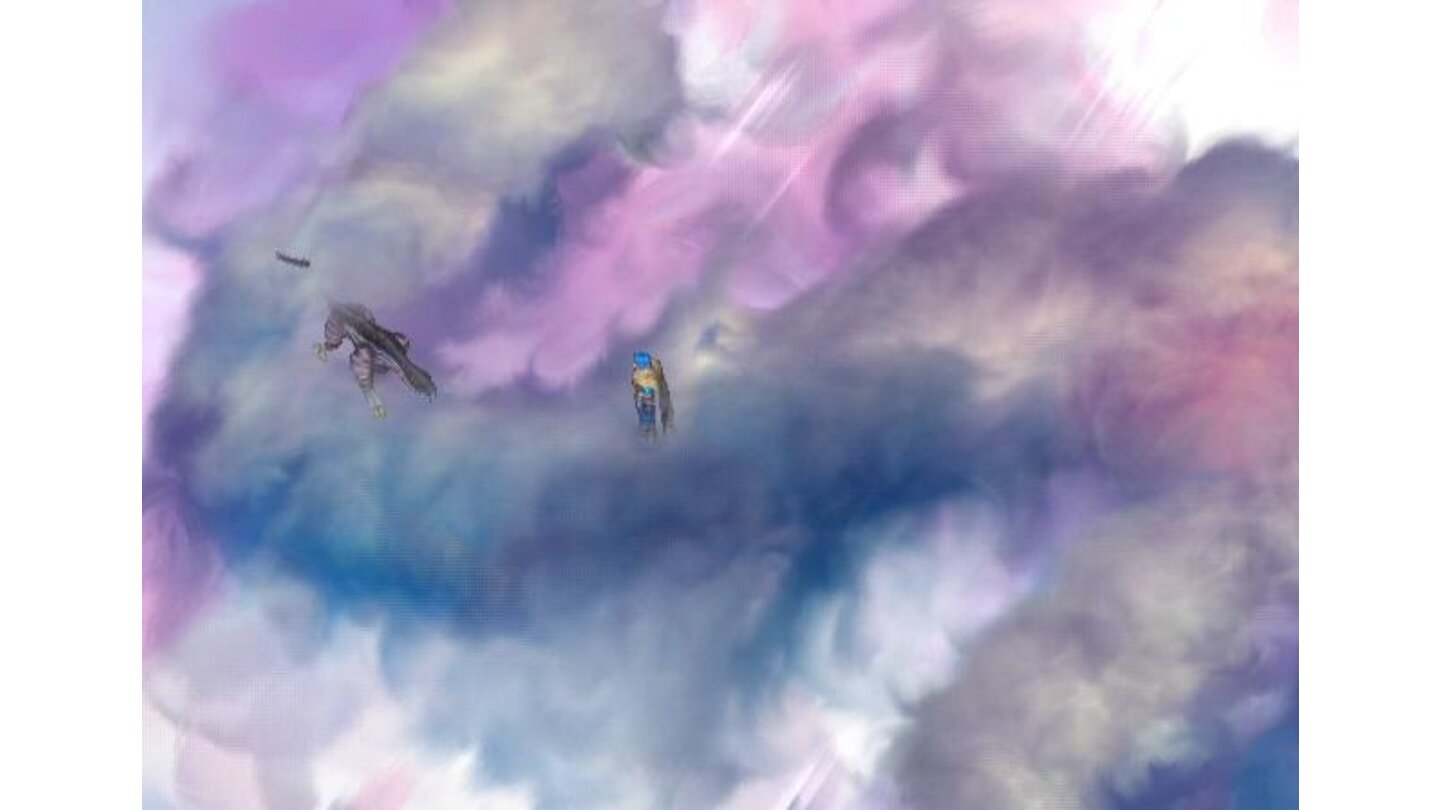 The cloud passage; if you bump into the creatures wandering about, you'll be brought to the battle screen