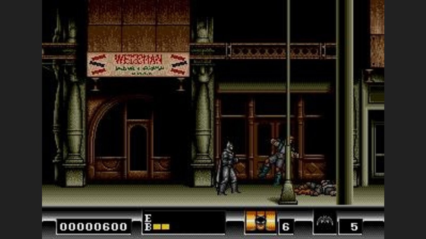 On the streets of Gotham City