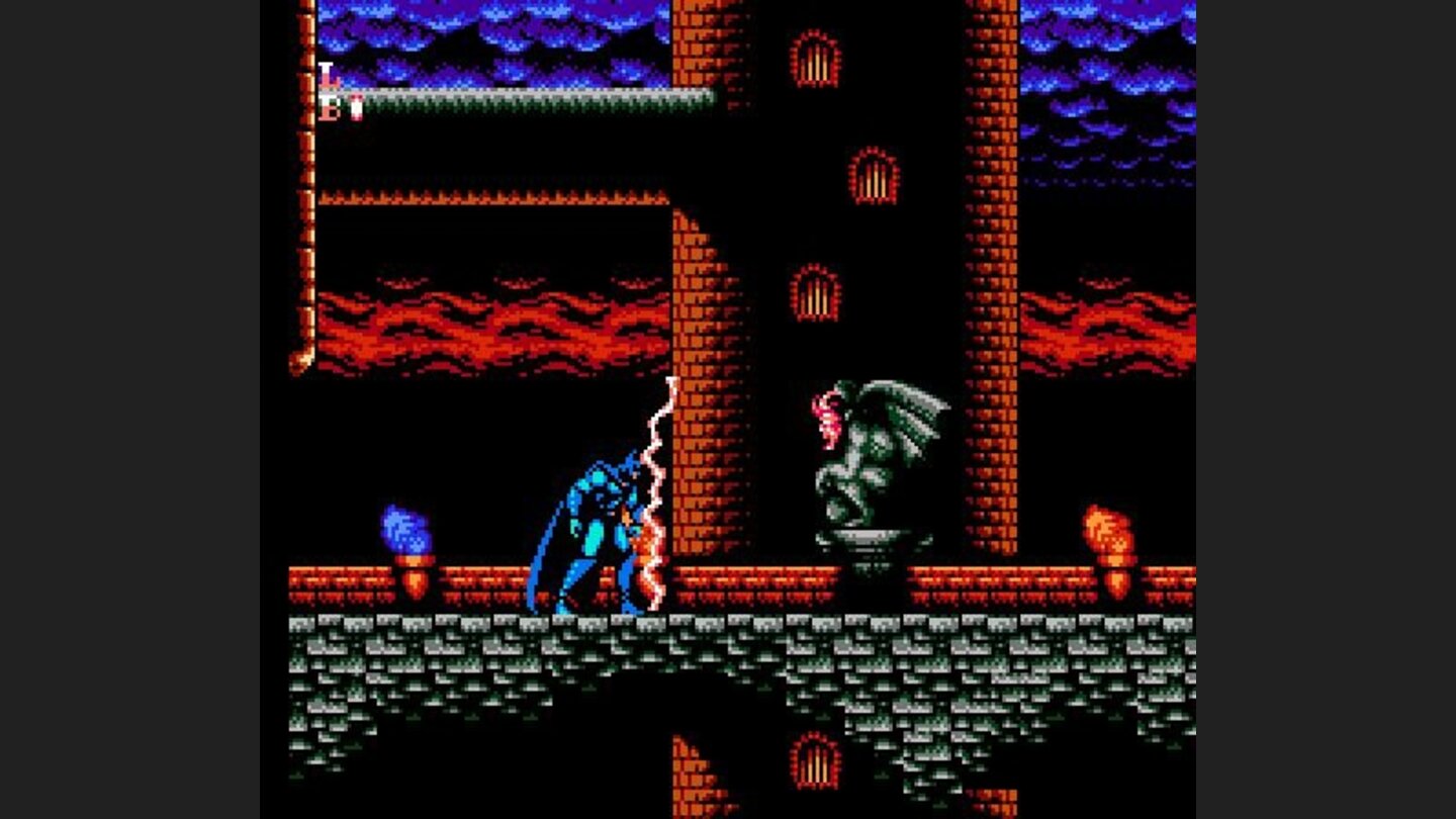 Gargoyle uses lightning on Batman