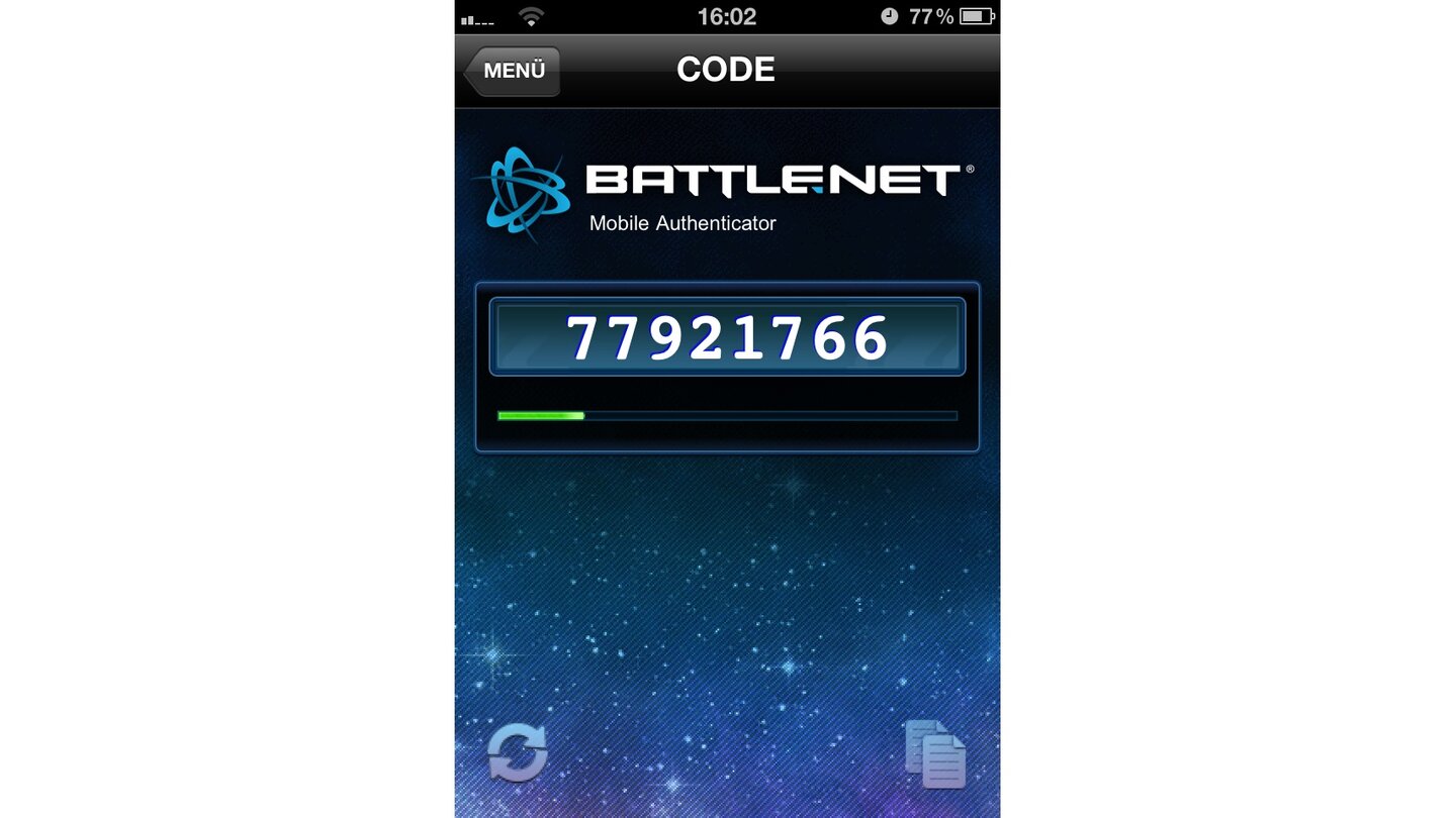 Blizzard Mobile AuthenticatorWer das Echtgeld-Auktionshaus in Diablo 3 nutzen möchte, muss zwingend einen Authenticator mit seinem Battle.net-Account verknüpfen. Dieses zusätzliche Sicherheitsmerkmal schützt vor unbefugtem Zugriff auf unsere Daten. Die App generiert zufällige Kolonnen aus acht Ziffern, diese ändern sich alle paar Sekunden und müssen zusätzlich zum Passwort eingegeben werden.