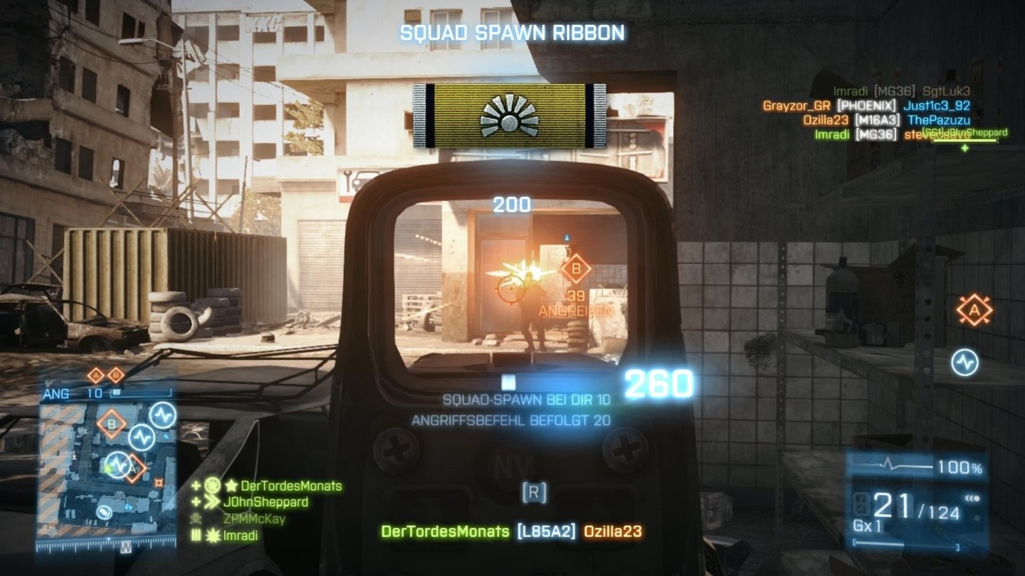 Battlefield 3: AftermathDie MCOMs sind gut verteilt, der Rush-Modus funktioniert wie eh und je.