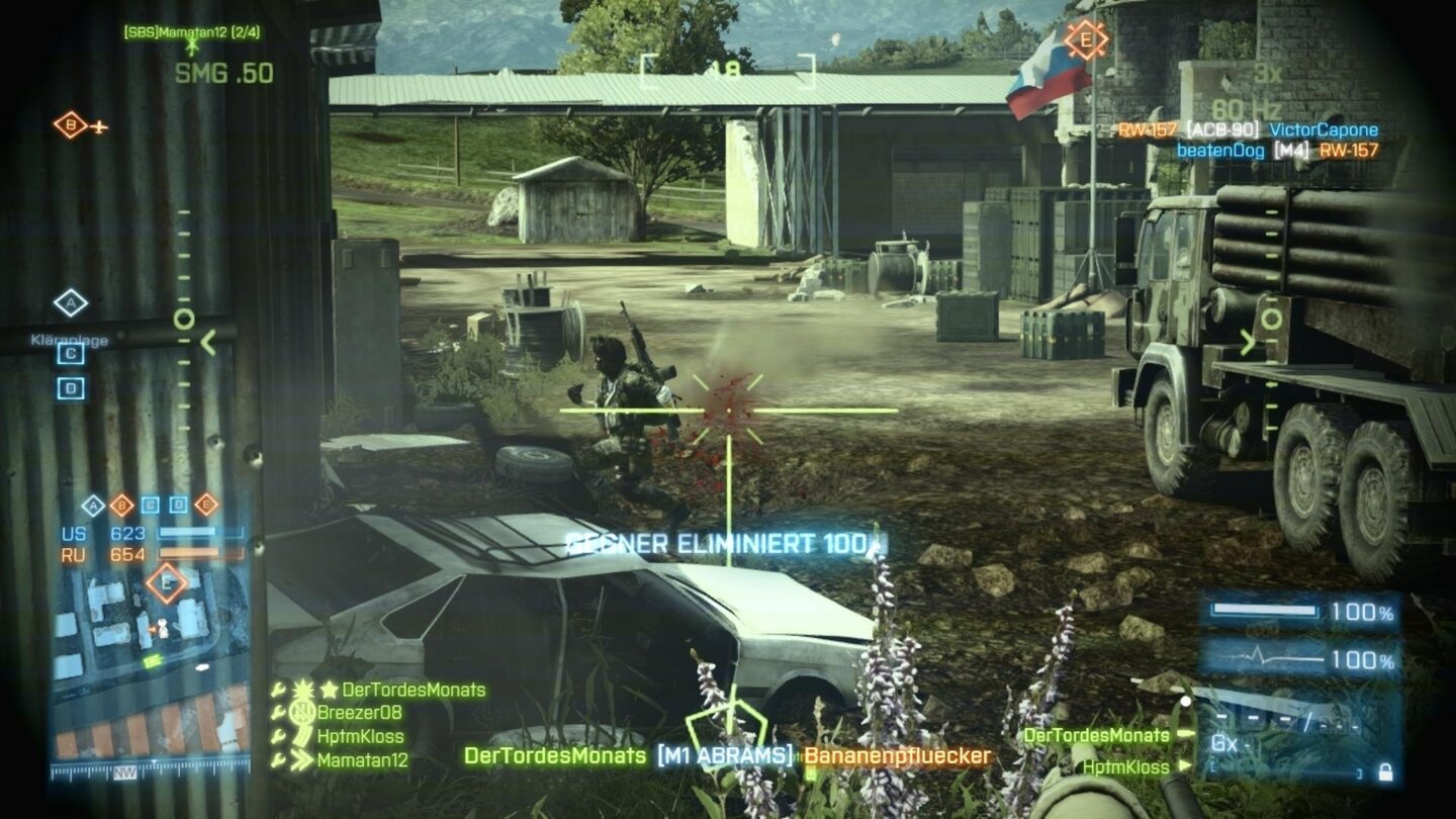Battlefield 3 - Armored Kill-DLC (PC-Screenshots)Nach dem Pionier ist der Versorger die zweitbeliebteste Klasse im DLC. Hat jemand um C4 gebeten?