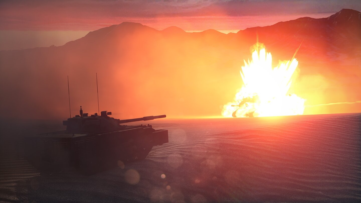 Battlefield 3 - Armored Kill-DLCMit den großkalibrigen Fahrzeugwaffen lassen sich nicht nur Gegner effektiv ausschalten - die zerstörbare Umgebung wird noch schwerer in Mitleidenschaft gezogen als im Hauptspiel.