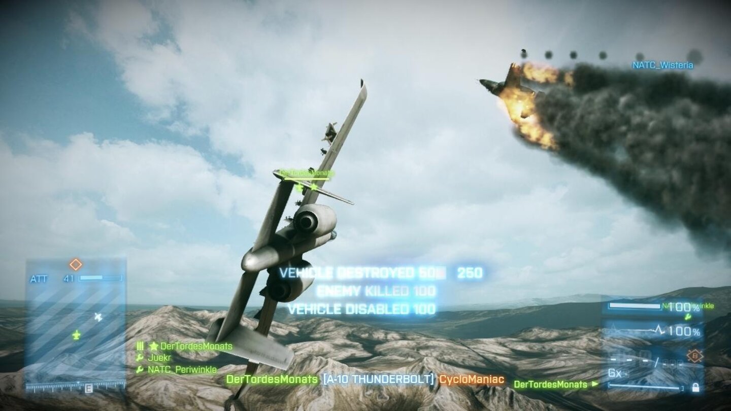 Battlefield 3Die A-10 ist der SU-25TM leicht überlegen: Das Cockpit erlaubt freie Sicht. Die Außenkamera allerdings auch.