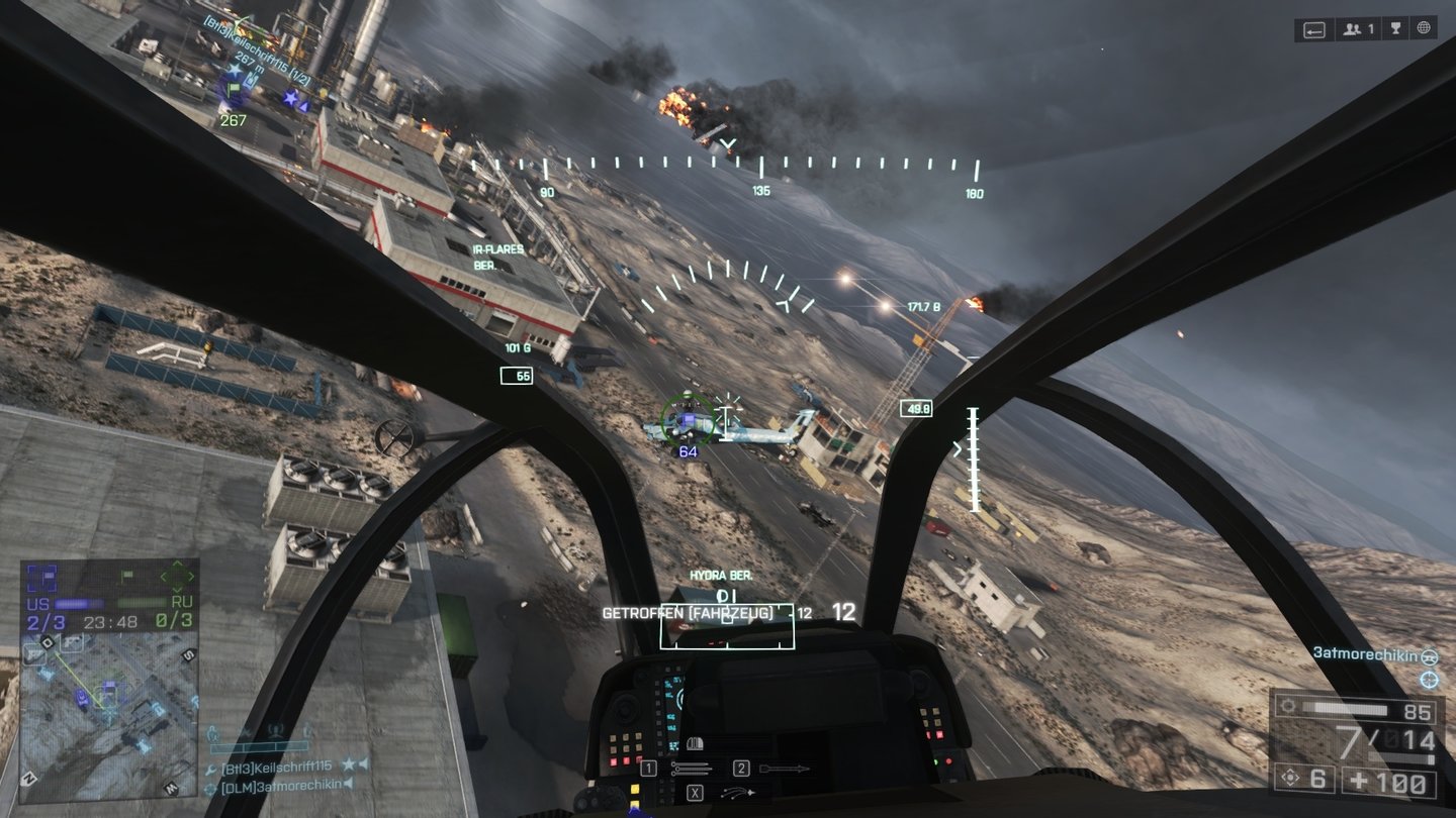 Battlefield 4: Second AssaultHubschrauber und Jets sind auch im Capture-the-Flag-Modus sehr stark.