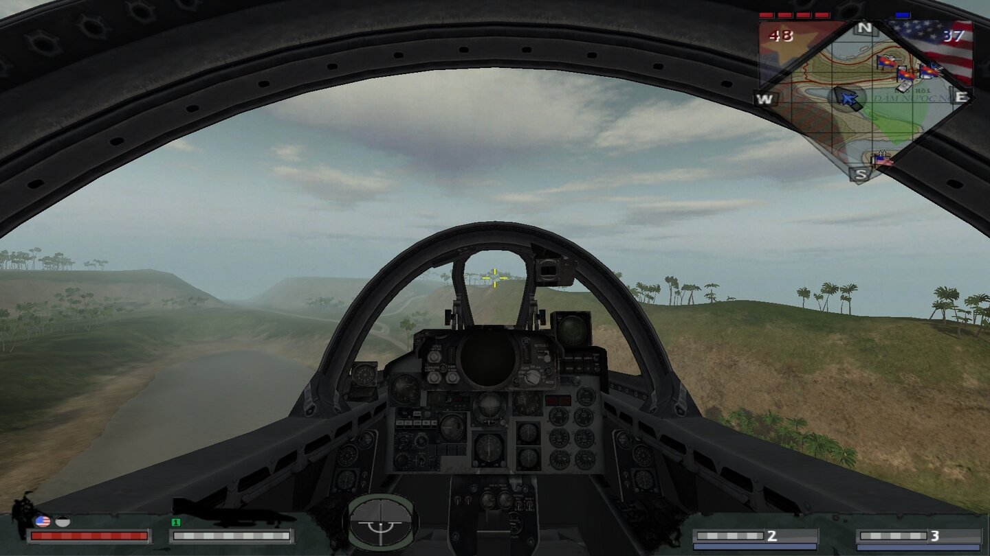 Auch die Texturen, wie beispielsweise die im Cockpit dieses F-4 Phantom II Kampfjet, verbesserten sich im Vergleich zum Vorgänger stark.