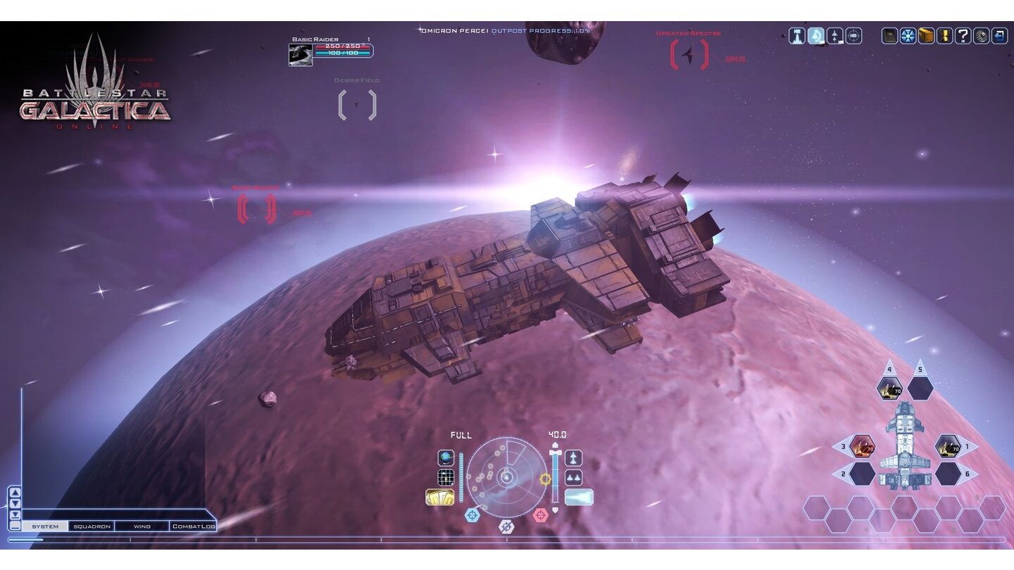 Battlestar Galactica OnlineOffizielle Screenshots aus der geschlossenen Beta des Free2Play-Spiels Battlestar Galactica Online.