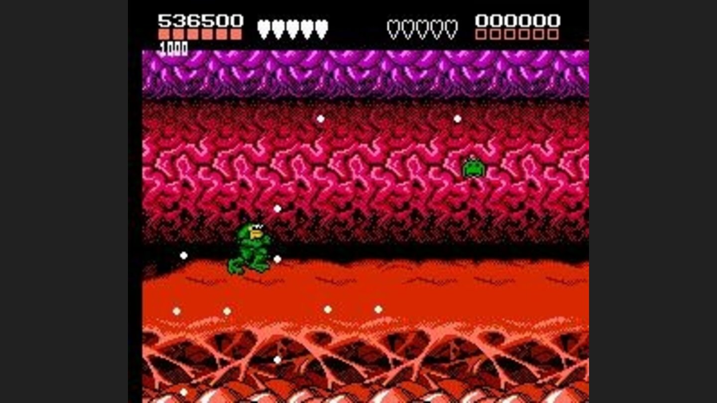 Turbo Tunnel, level 3-- space invaders come to take away your power bars; stop them before they succeed