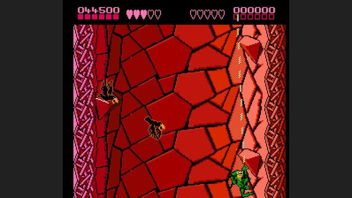 Toads swings about on a rope.