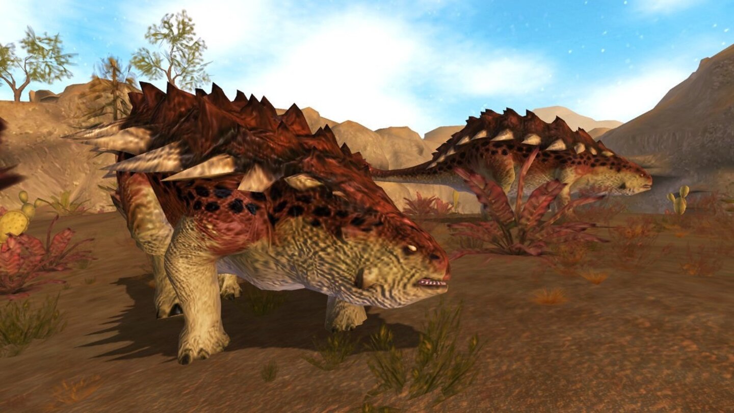 B.C.Die Dinosorten sind ausgesprochen vielfältig, von gepanzerten Ankylosauriern ...