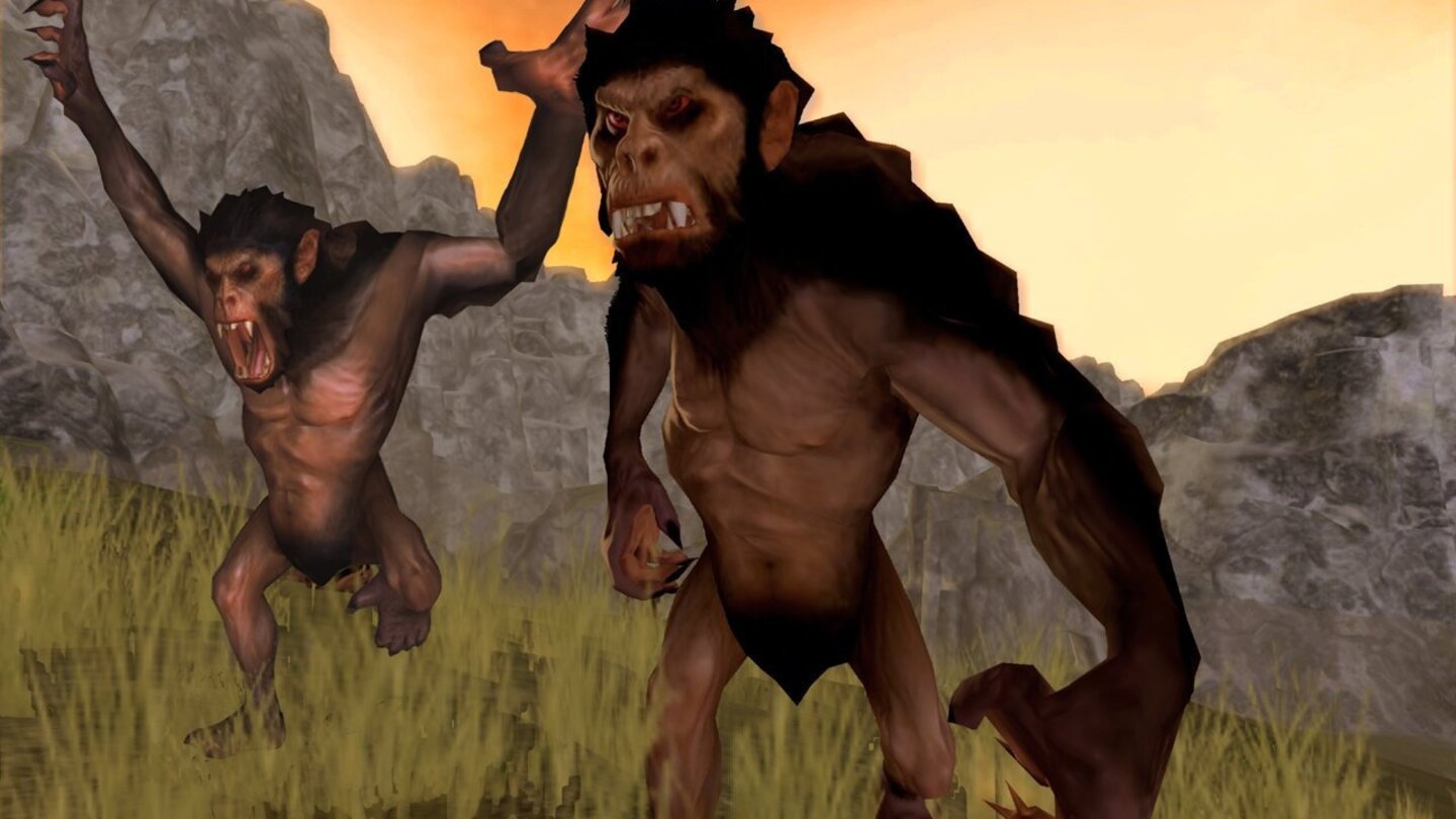 B.C.Die eigentlichen Hauptgegner in B.C. sind die affenähnlichen Simians.